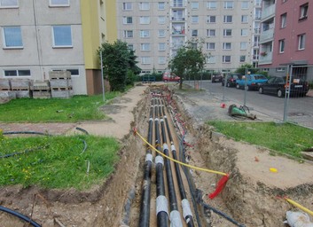 Teplovodní rozvody CZT sídliště Nové Město Jih-výměna potrubí 1.etapa